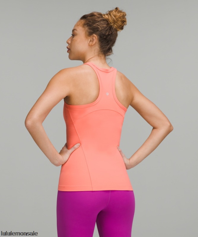 Lululemon Damen DELULU550 | Lululemon Deutschland Himbeercreme Align Hüftlanges Tanktop Mit Racerback Nur Online